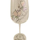 Personalised Wine Glass Sweet Pea