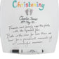 Personalised Christening Plate Square (Brush)