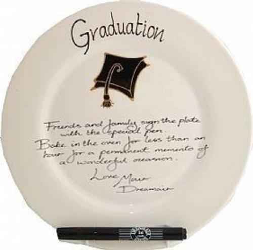 Graduation Gift Signed/Sealed Plate: (Round)