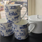 3 Fine Bone China 1 Pint Safari Print Gift Mugs/Beaker (Blue)