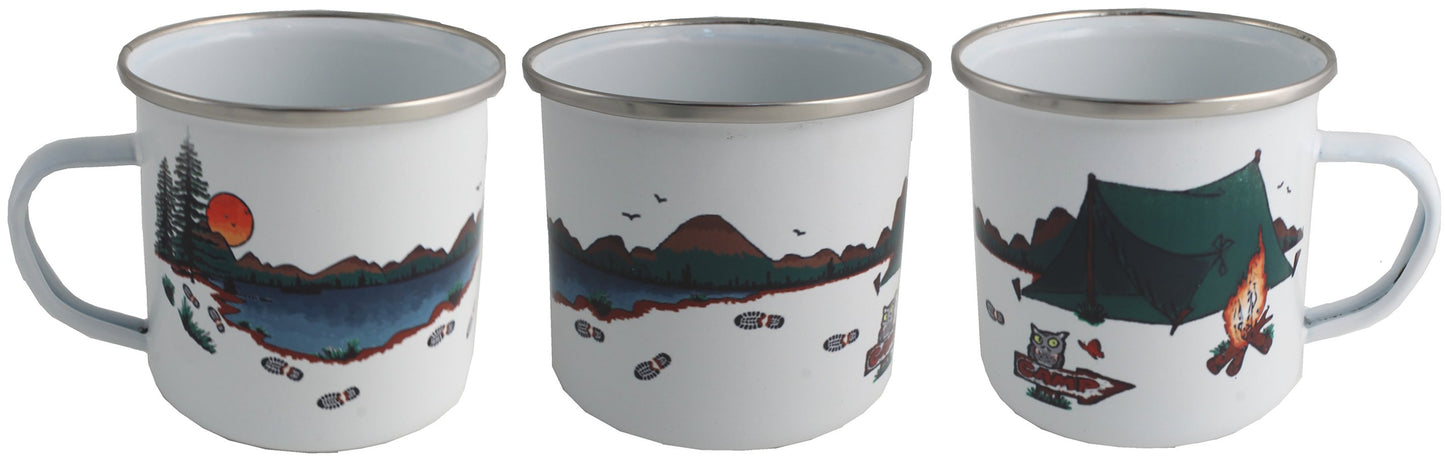 Taza de esmalte Cíçmping - :Camping Enamel Mug