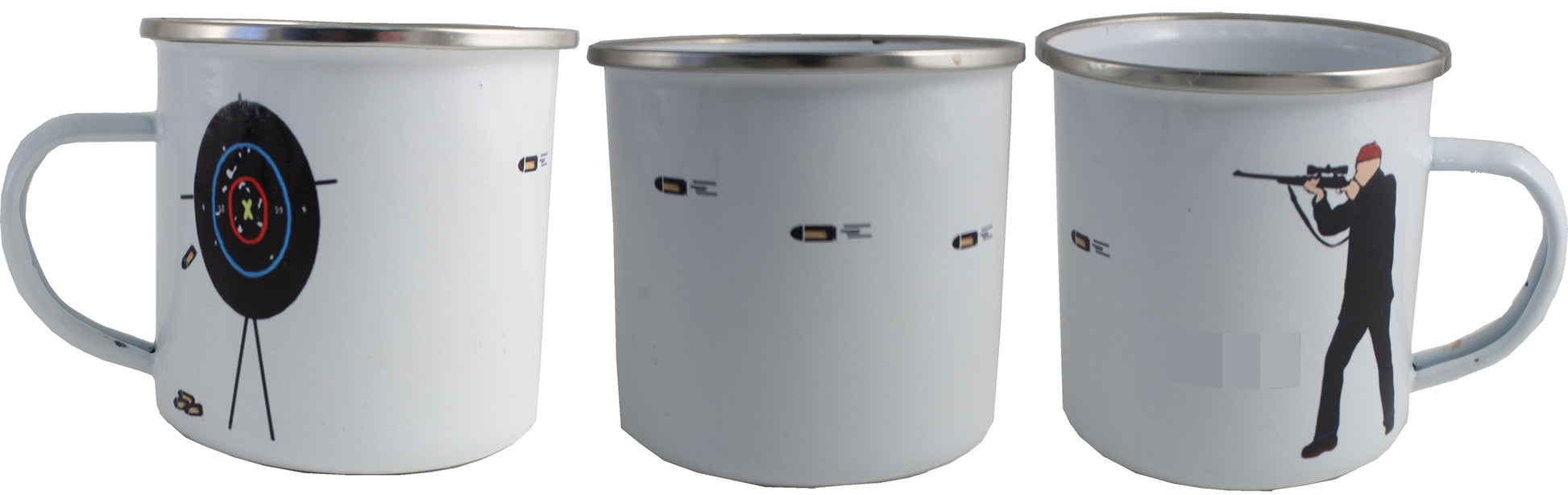 Fusillade tasse d'í©mail -: Shooting Enamel Mug