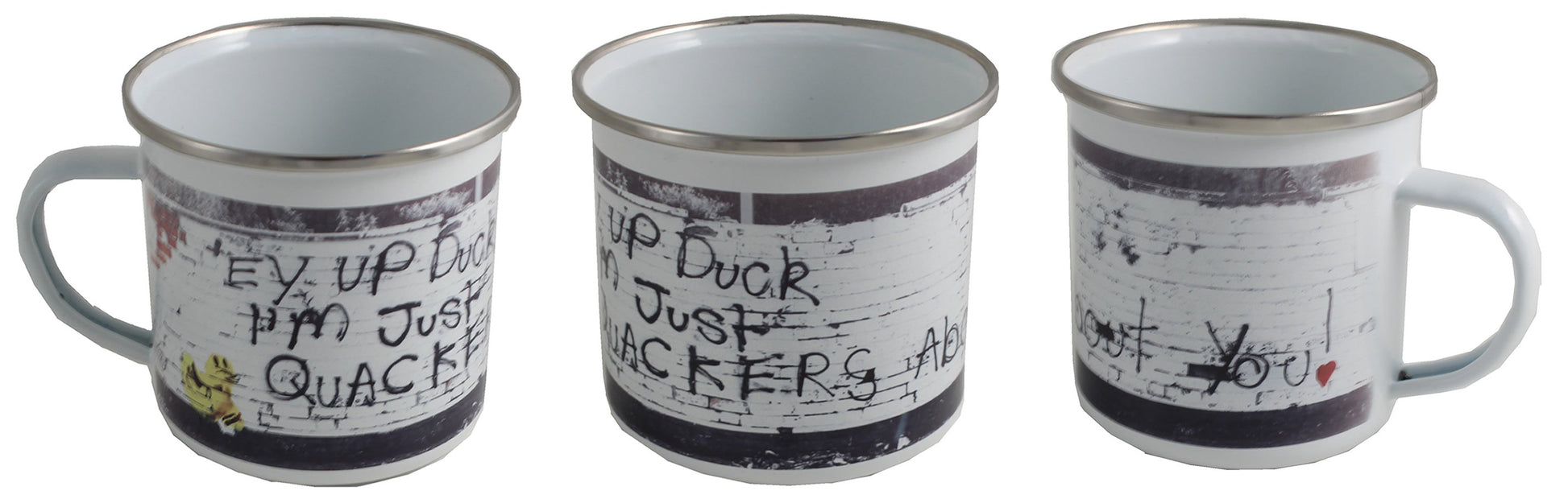 Quackers About You Enamel Mug