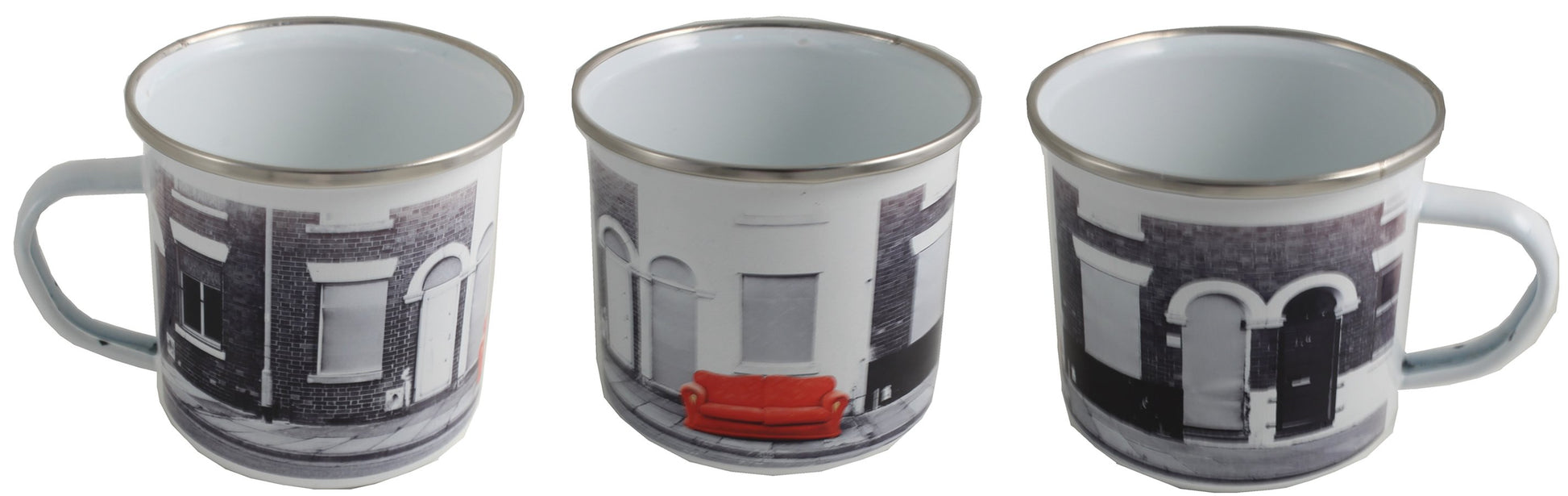 Red Sofa Enamel Mug
