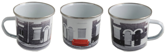 Red Sofa Enamel Mug