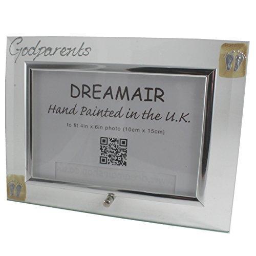 Godparents Design Gift Photo Frame: Land (Coffee/Hearts)