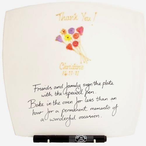Thank You Gift Signature Plate: Sq