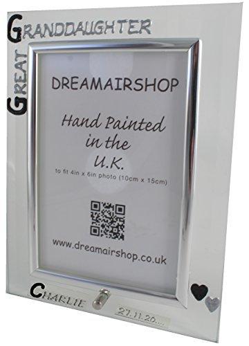 Portrait Great Granddaughter Photo Frame Portrait (Blk/Sil)
