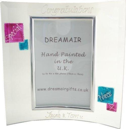 Special Niece Gift Photo Frame: P (Mag/Teal)