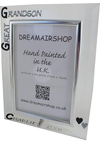 Personalised Great Grandson Photo Frame Port (Blk/Sil)