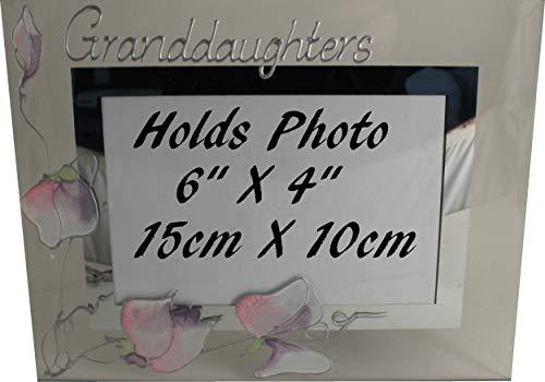 Granddaughters Gift Photo Frame Landscape: (Sweet Pea)