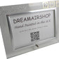 Our Triplets Gift photo frame: cream square (Land)