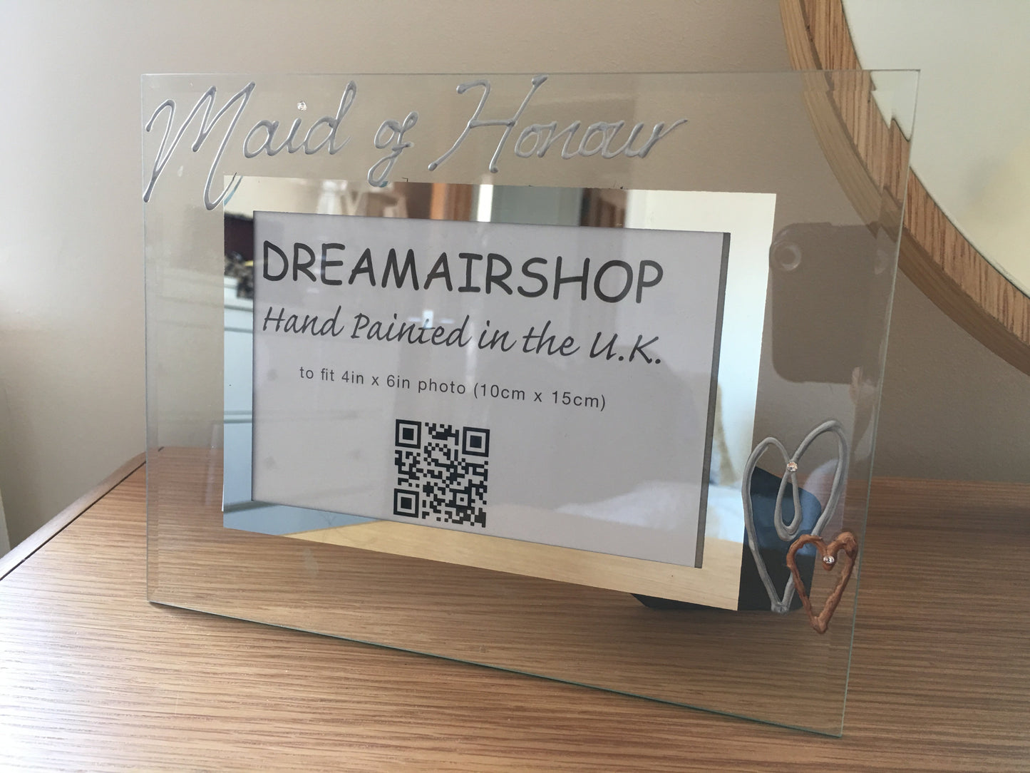 Maid of Honour Gift Photo: Frame Land (Silver) with Crystals