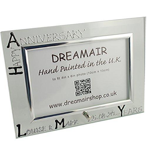 Personalised Photo Frame Land Blk/Sil