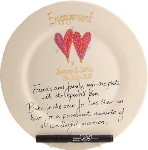 Engagement Design Gift Signature Plate: (Round)