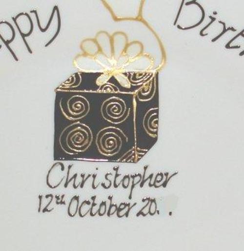 Personalised Birthday Round Plate Box