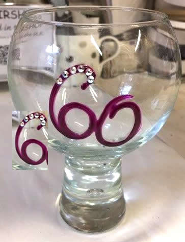 60th Birthday Gift Gin Glass