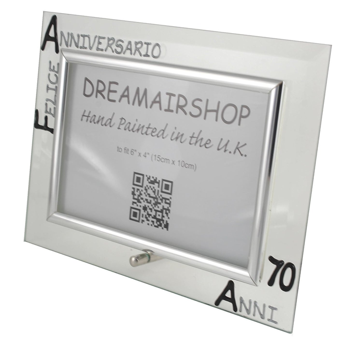 Cornice Foto 70ŒÁ Anniversario - 70th Anniversary Photo Frame Land (Blk/Sil)