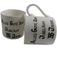 35 Jahre Alles Gute Zum Jubilí_um Paar Feines Bone China Becher - 35th Wedding Anniversary Fine Bone China Mugs (Blk/Sil)