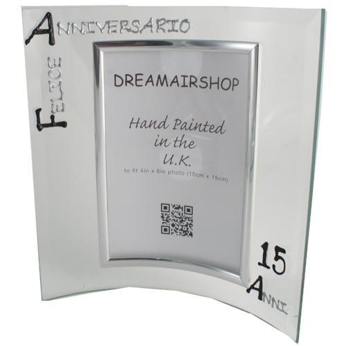 Cornice Foto 15ŒÁ Anniversario - 15th Anniversary Photo Frame Port (Blk/Sil)