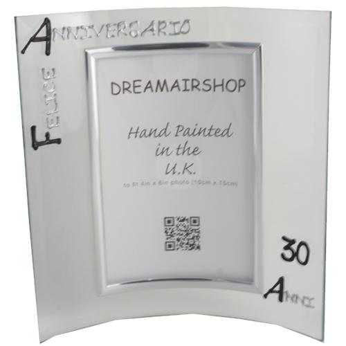 Cornice Foto 30ŒÁ Anniversario - 30th Anniversary Photo Frame Port (Blk/Sil)