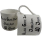 40 Jahre Alles Gute Zum Jubilí_um Paar Feines Bone China Becher - 40th Wedding Anniversary Fine Bone China Mugs (Blk/Sil)
