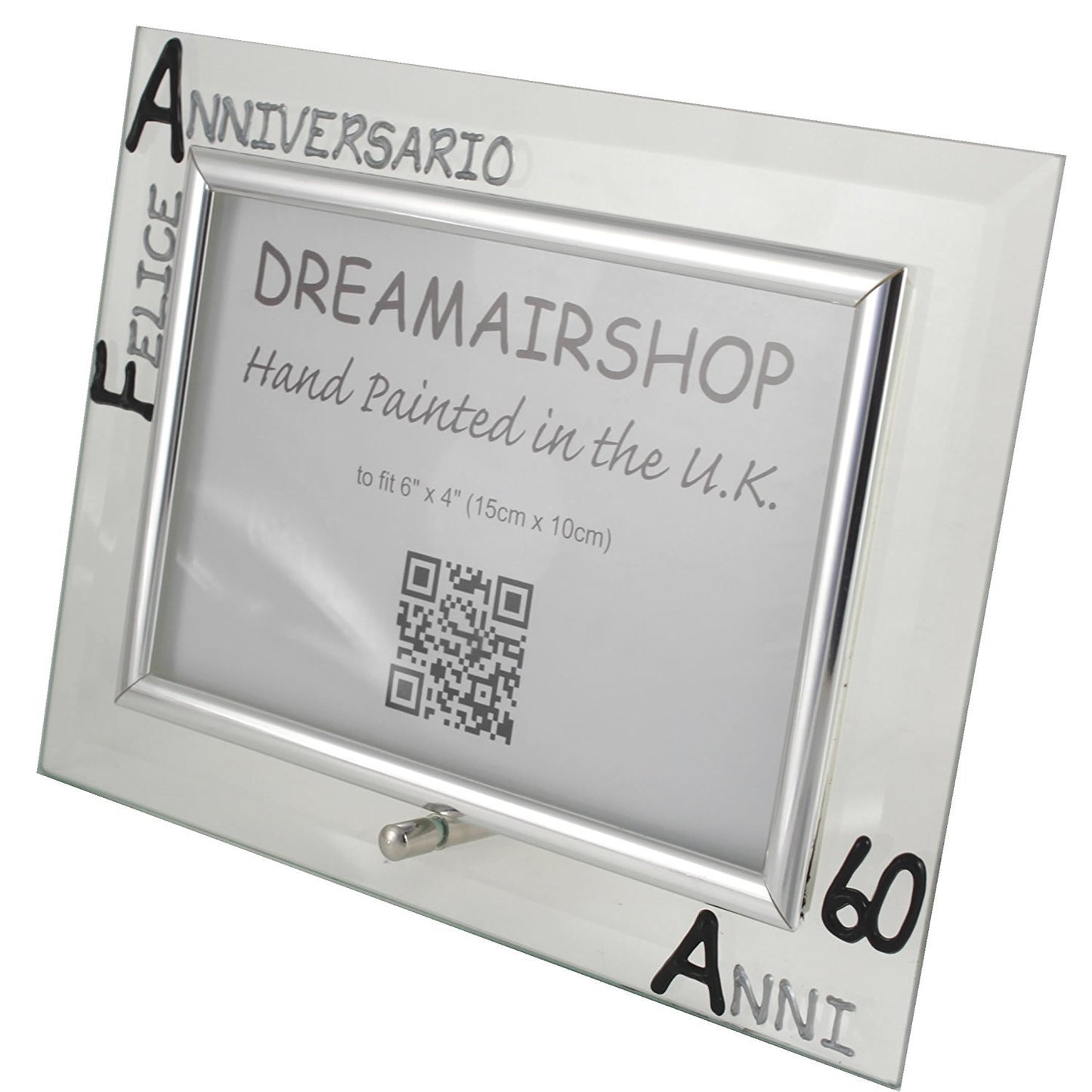 Cornice Foto 60ŒÁ Anniversario - 60th Anniversary Photo Frame Land (Blk/Sil)