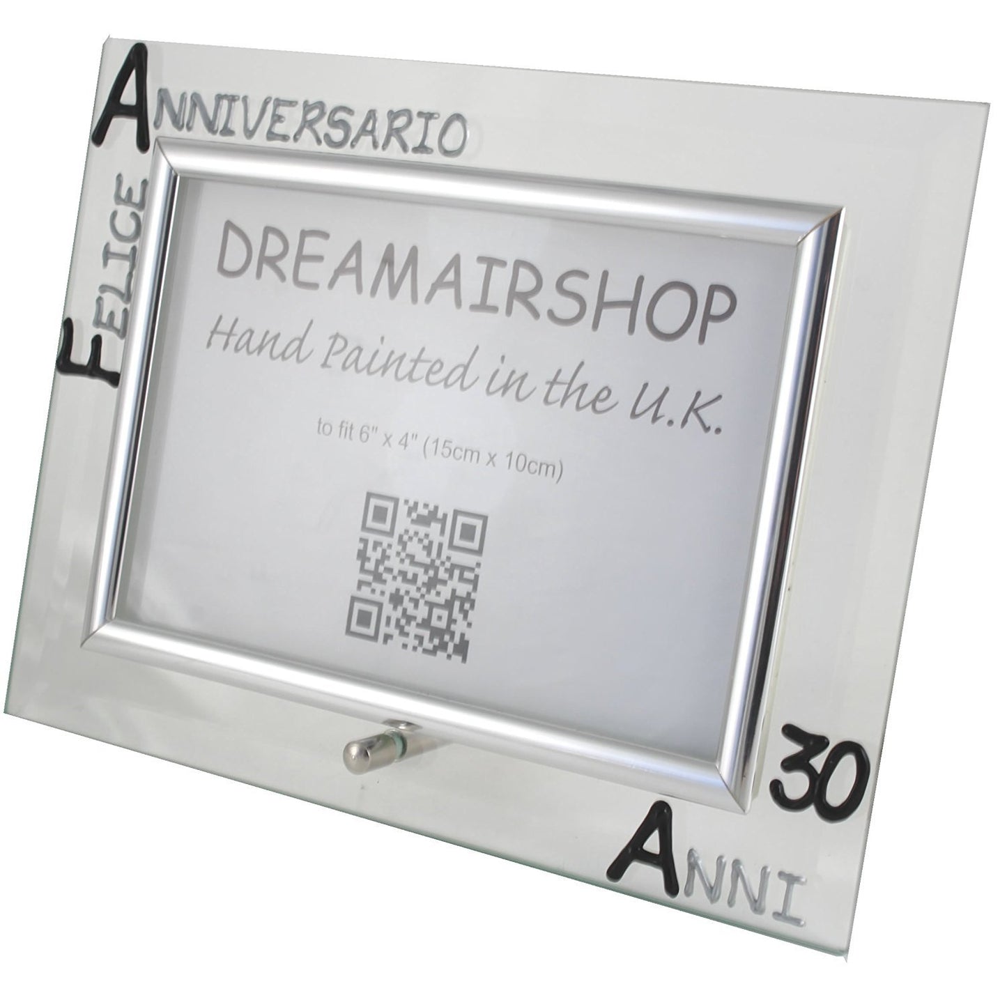Cornice Foto 30ŒÁ Anniversario - 30th Anniversary Photo Frame Land (Blk/Sil)