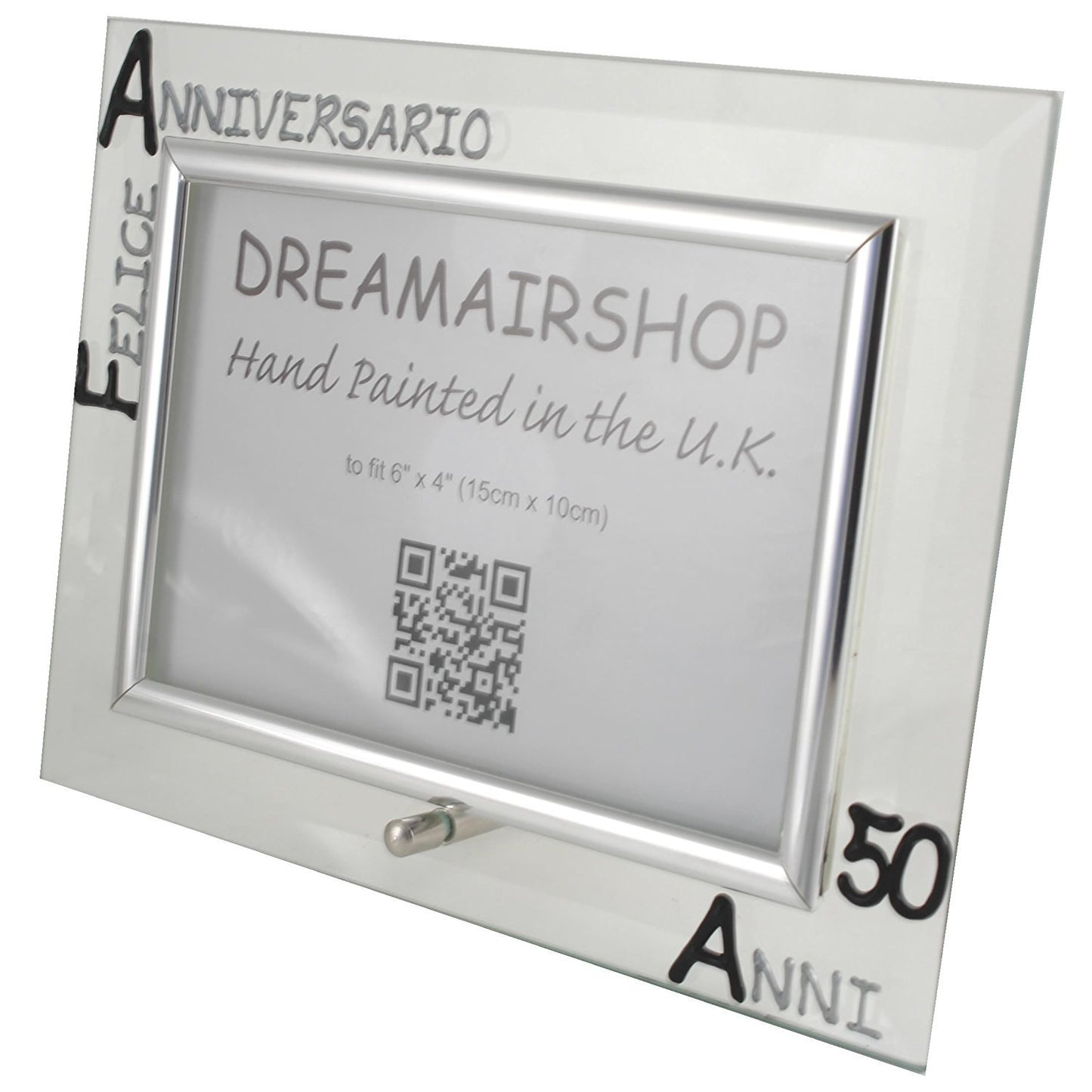 Cornice Foto 50ŒÁ Anniversario - 50th Anniversary Photo Frame Land (Blk/Sil)