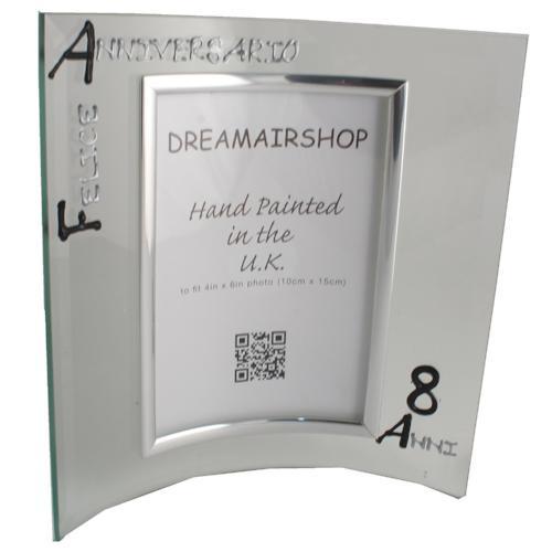 Cornice Foto 8ŒÁ Anniversario - 8th Anniversary Photo Frame Port (Blk/Sil)