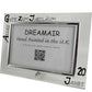 20 Jahre Alles Gute Zum Jubilí_um Fotorahmen Landschaft - 20th Wedding Anniversary Land Frame (Blk/Sil)