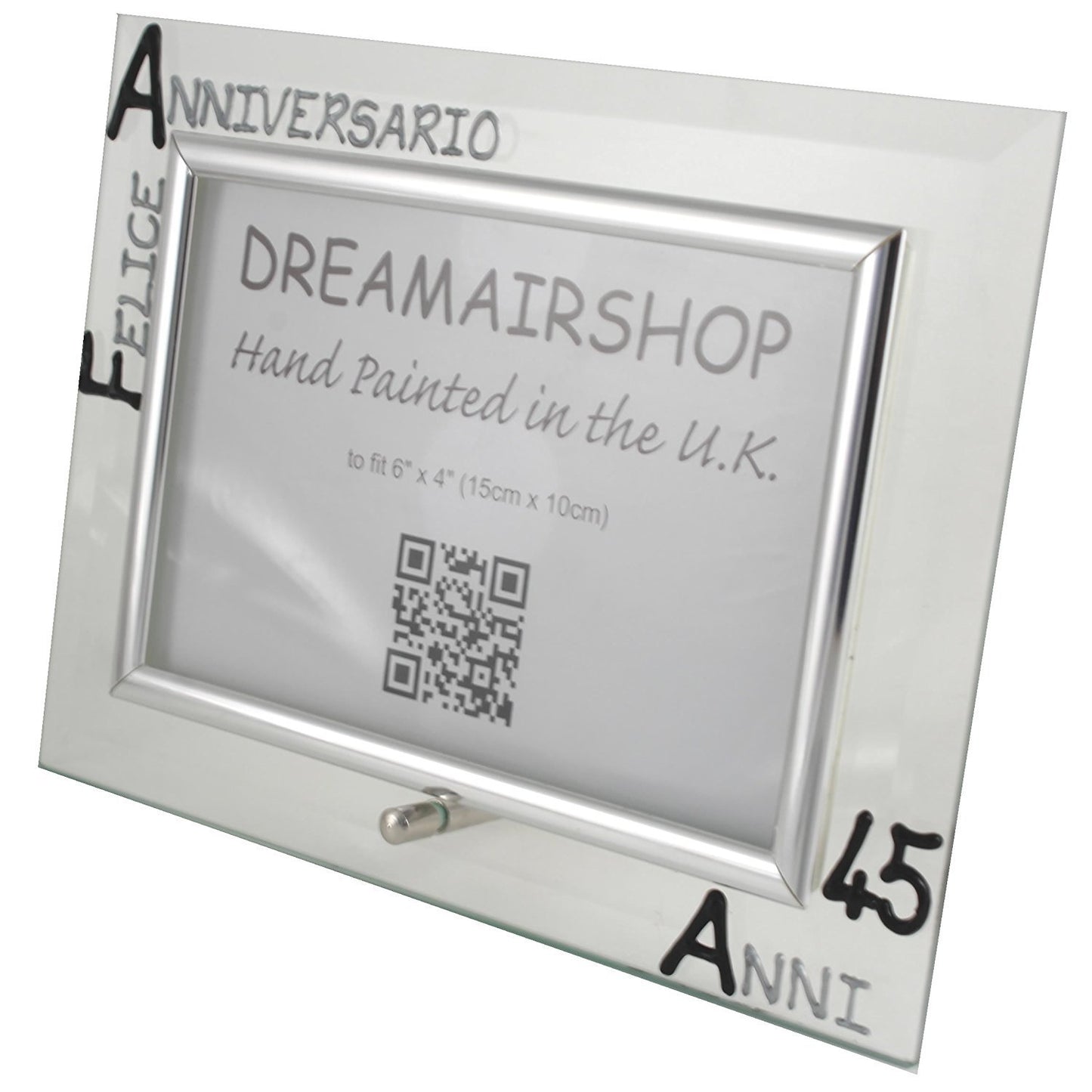 Cornice Foto 45ŒÁ Anniversario - 45th Anniversary Photo Frame Land (Blk/Sil)