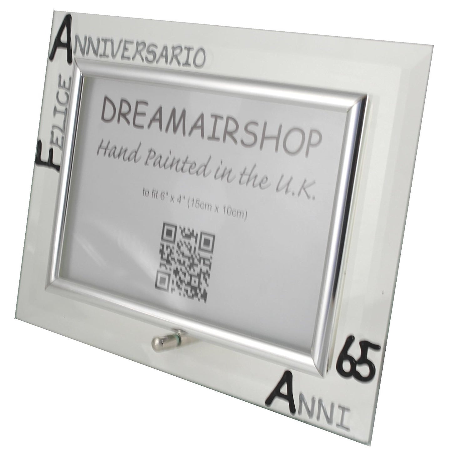Cornice Foto 65ŒÁ Anniversario - 65th Anniversary Photo Frame Land (Blk/Sil)