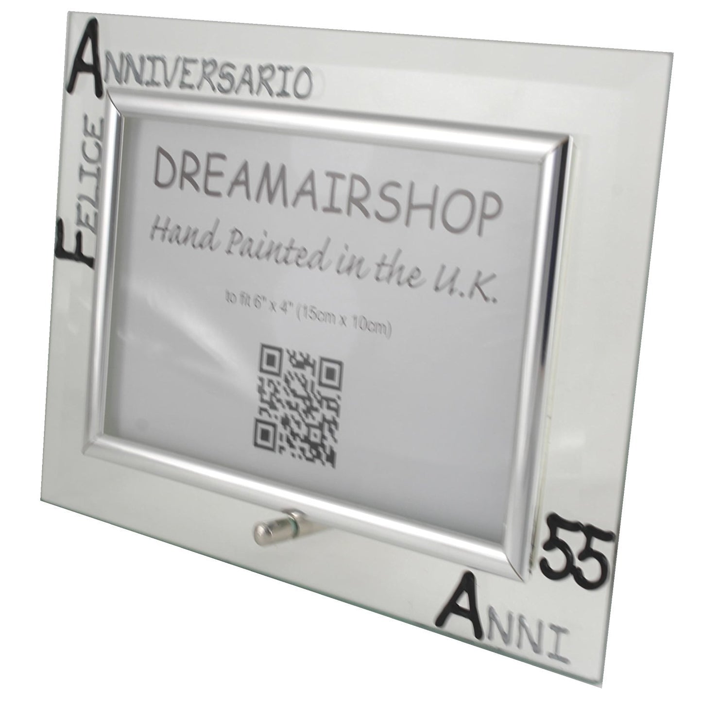Cornice Foto 55ŒÁ Anniversario - 55th Anniversary Photo Frame Land (Blk/Sil)