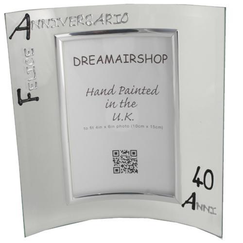 Cornice Foto 40ŒÁ Anniversario - 40th Anniversary Photo Frame Port (Blk/Sil)