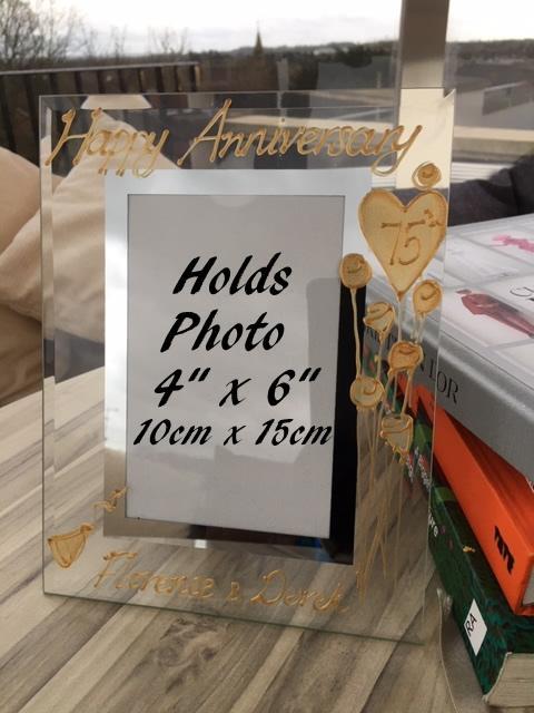 Personalised 75th Anniversary Photo Frame Port