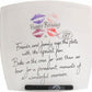 18th Birthday Gift Square Plate lips