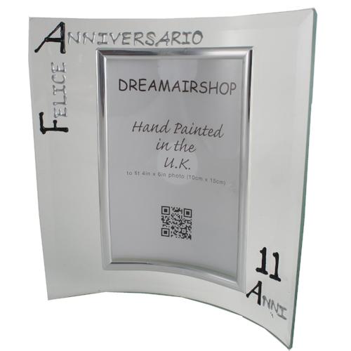 Cornice Foto 11ŒÁ Anniversario - 11th Anniversary Photo Frame Port (Blk/Sil)
