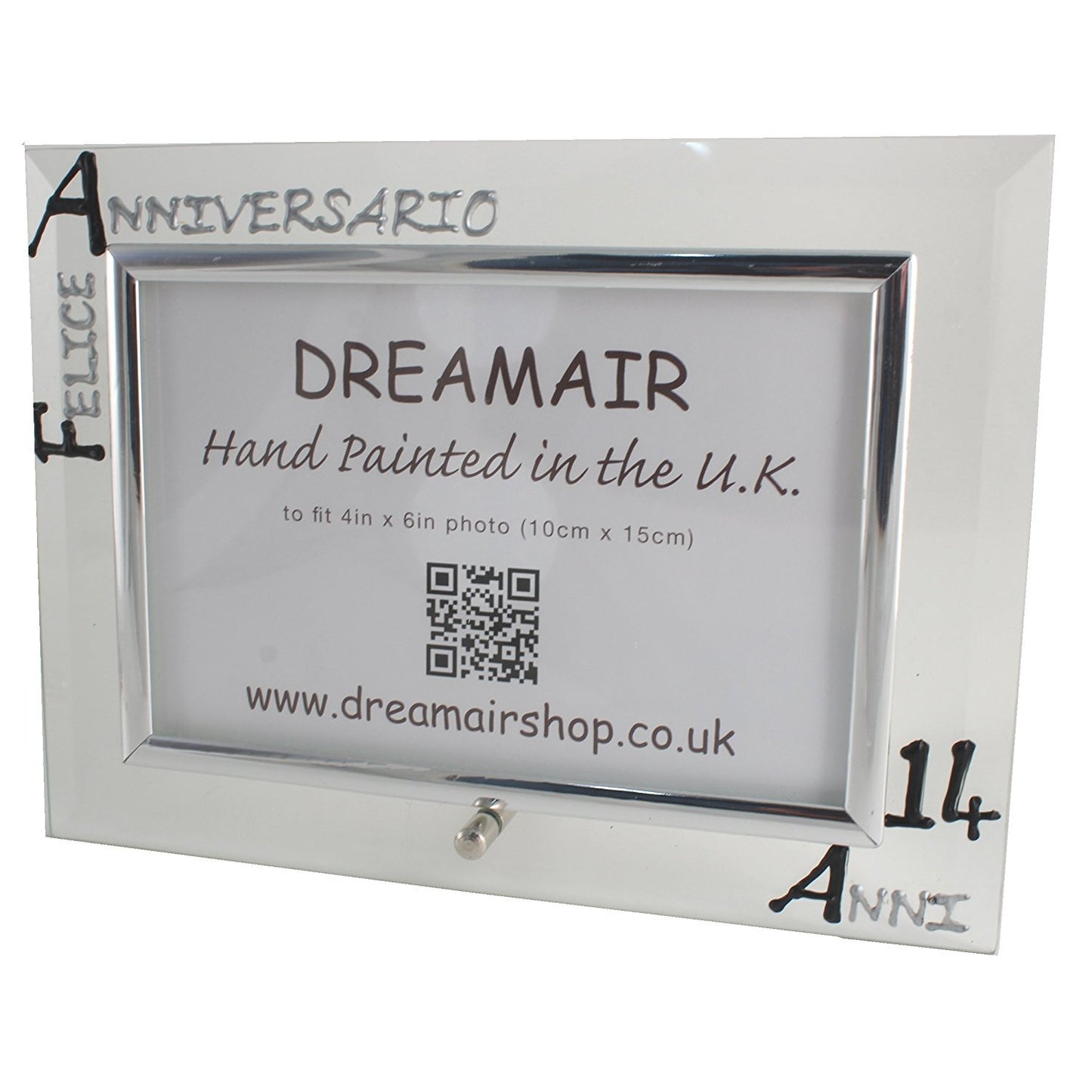 Cornice Foto 14ŒÁ Anniversario - 14th Anniversary Photo Frame Land (Blk/Sil)