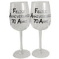 Coppia di bicchieri da vino 70ŒÁ Anniversario - 70th Anniversary Pair of Wine Glasses (Blk/Sil)