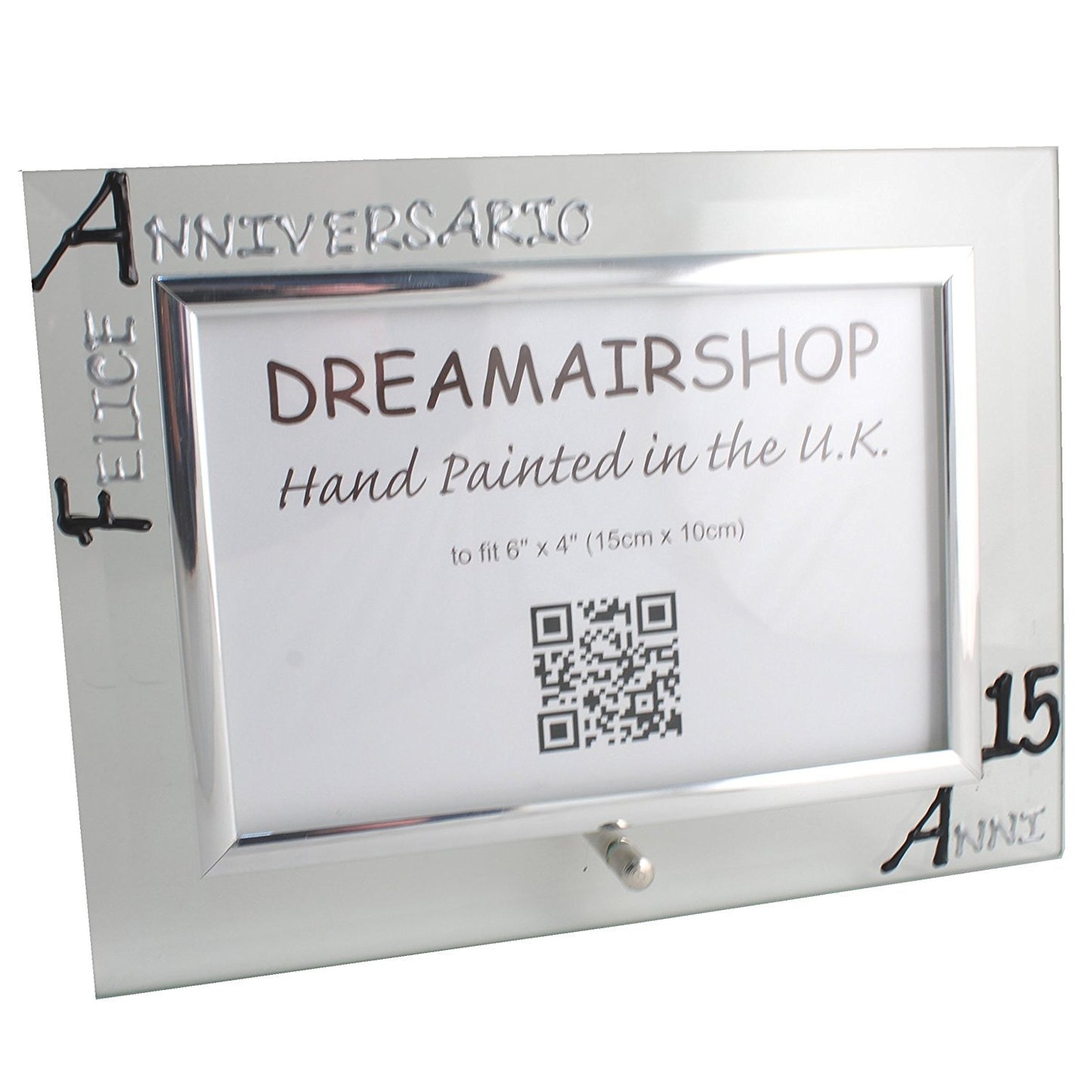 Cornice Foto 15ŒÁ Anniversario - 15th Anniversary Photo Frame Land (Blk/Sil)