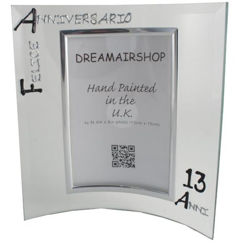 Cornice Foto 13ŒÁ Anniversario - 13th Anniversary Photo Frame Port (Blk/Sil)