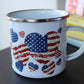 American Flag Gift Enamel Mug