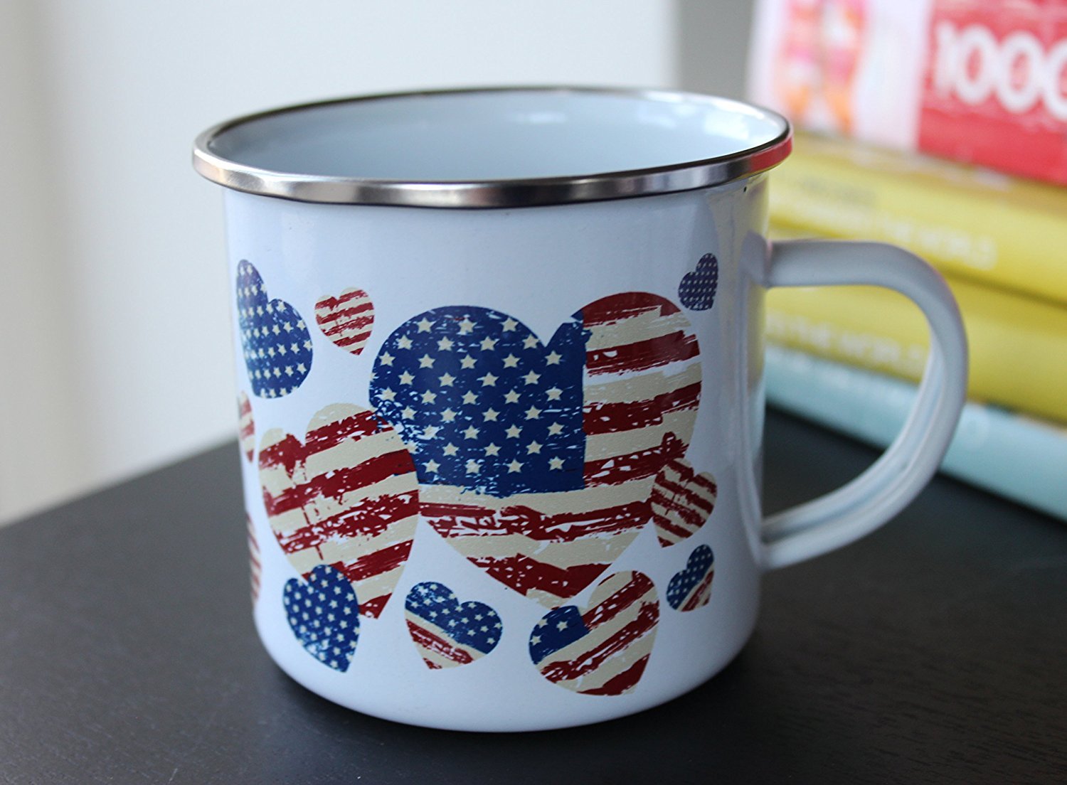 American Flag Gift Enamel Mug