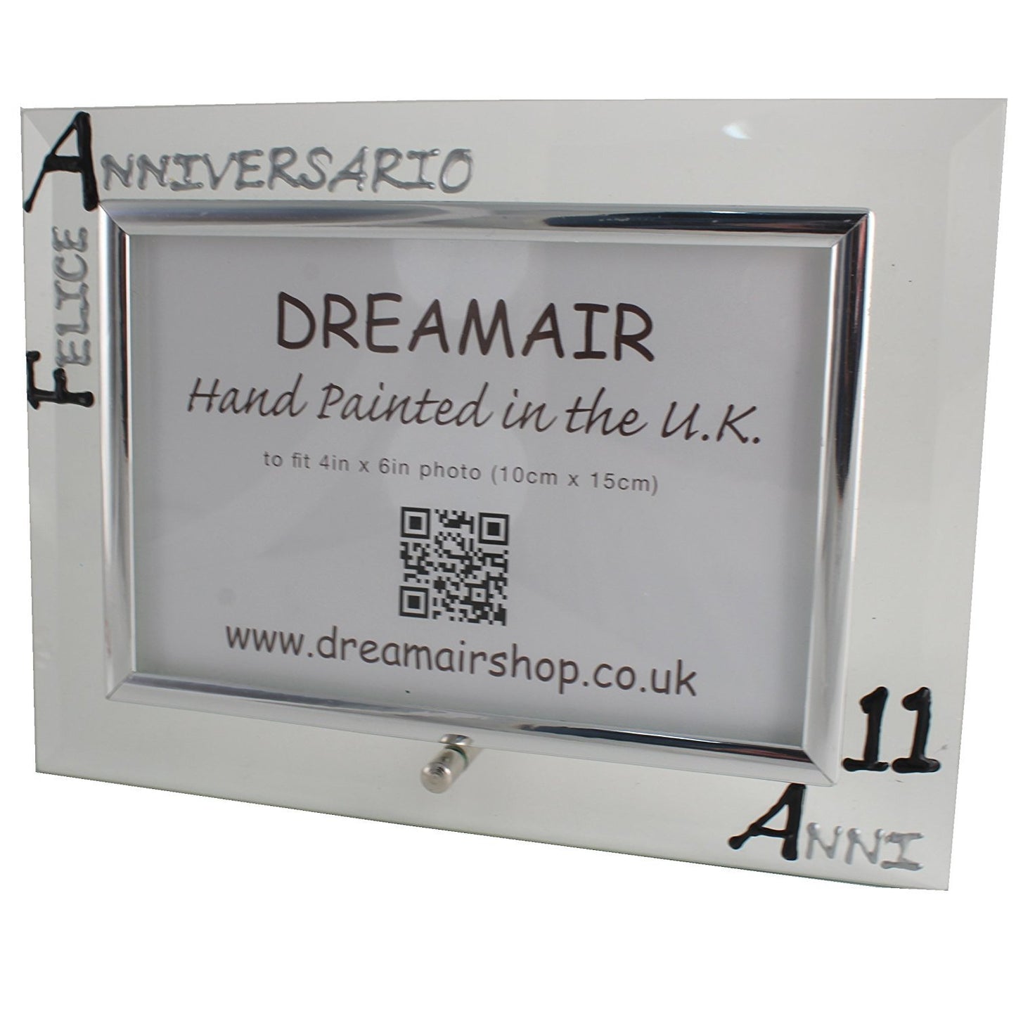 Cornice Foto 11ŒÁ Anniversario - 11th Anniversary Photo Frame Land (Blk/Sil)