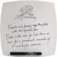 25th Wedding Anniversary Plate Square Flower