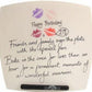 21st Birthday Gift Square Plate lips