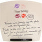 30th Birthday Gift Square Plate lips