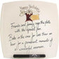 80th Birthday Gift Square Plate Box