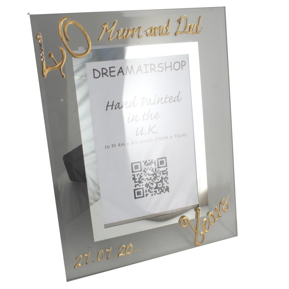 Personalised Wedding anniversary frame (Crystalled)